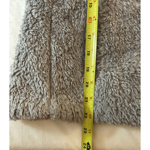 Patagonia Vest Jacket Adult M Gray Los Gatos Fuzzy Fleece Pile Logo Casual Women - Picture 6 of 7